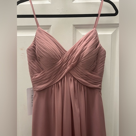 Azazie Shannon Dress in Vintage Mauve - Picture 7 of 14